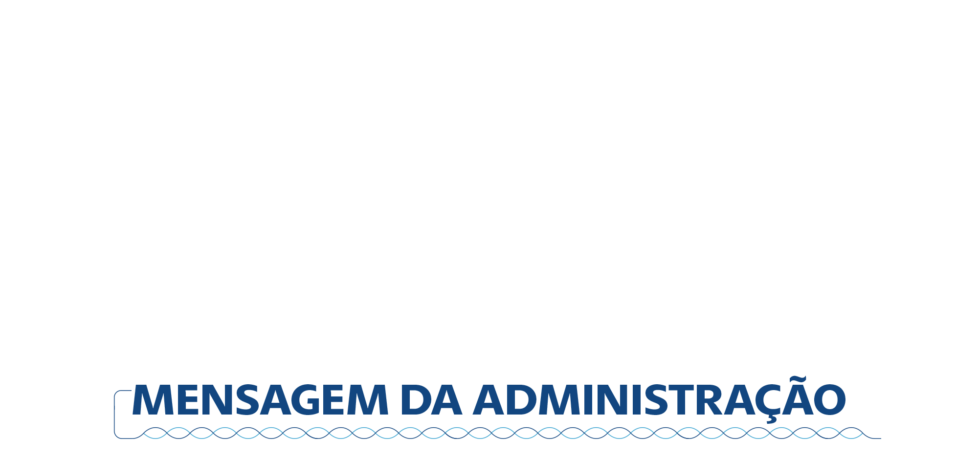 Mensagem da Administração